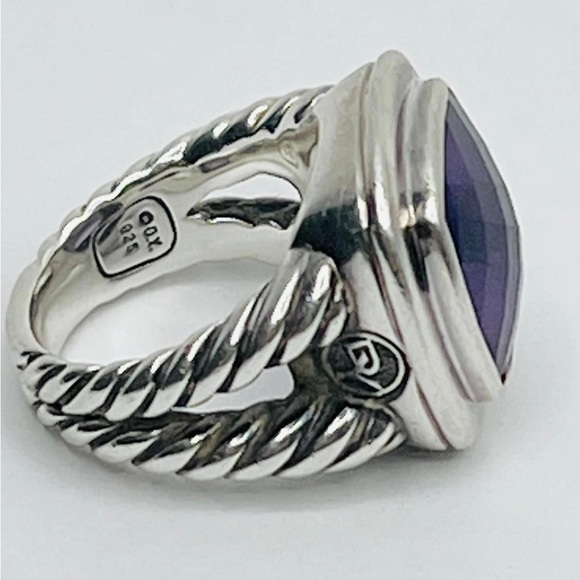 David Yurman 14mm Albion Amethyst Ring - Picture 6 of 6